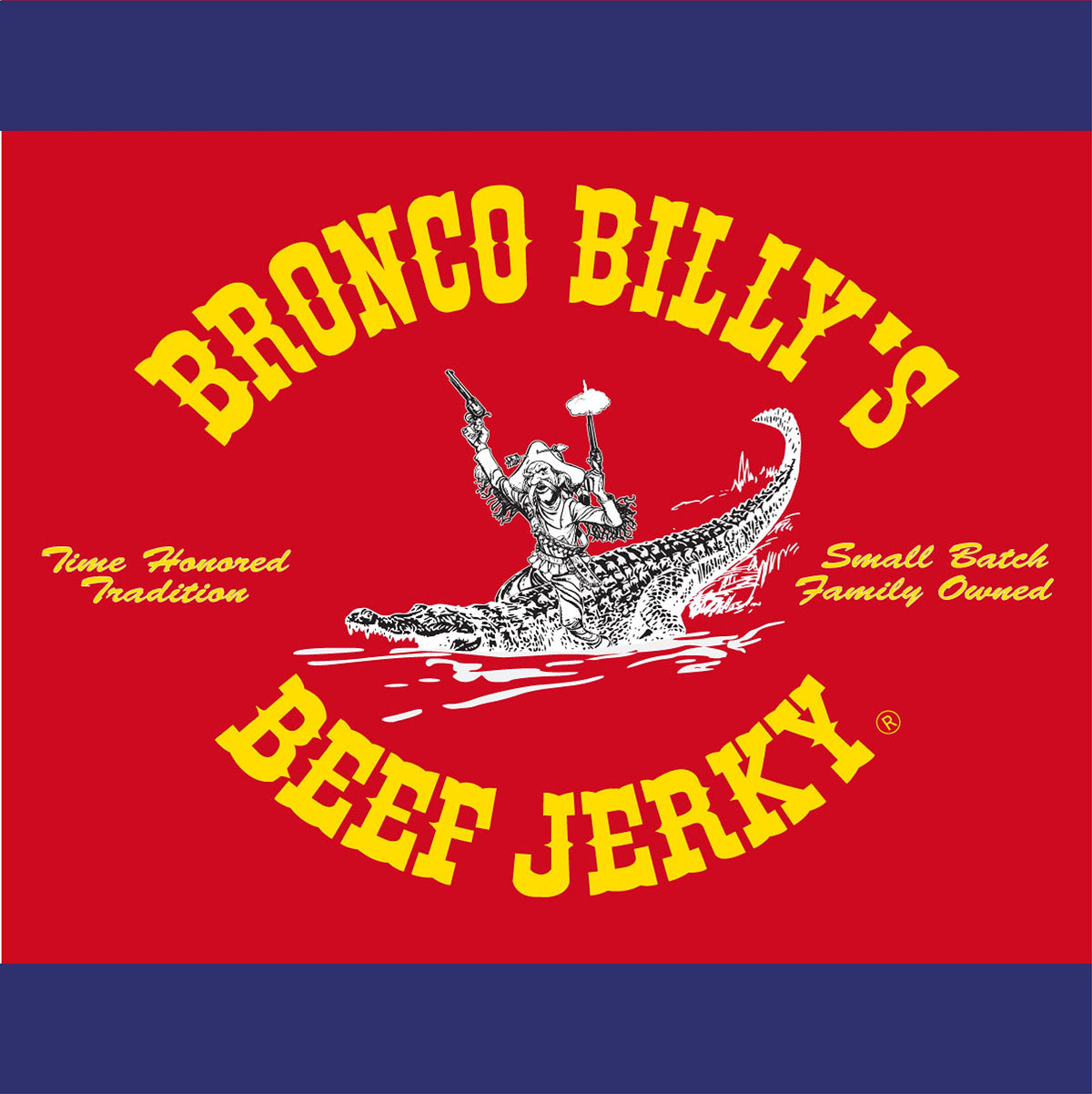 Bronco Billy's Ragin' Cajun beef jerky on-the-go lifestyle-friendly snack.