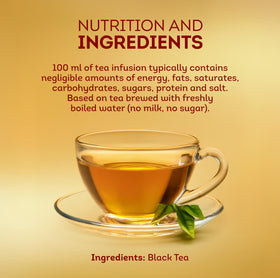 Brewed Red Label tea in a cup with milk.