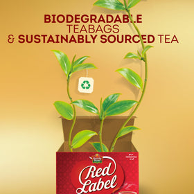 Brooke Bond Red Label milk chai setup delivering bold flavor with milk
