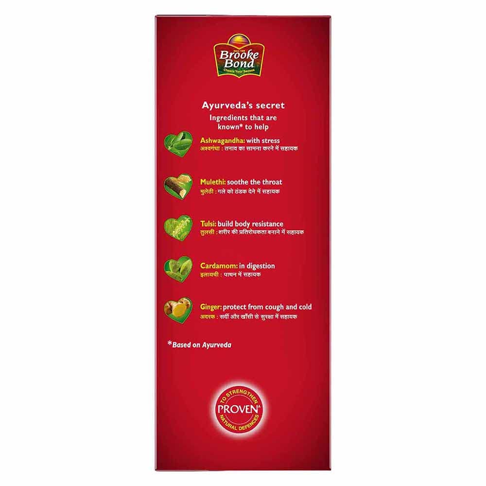 Ginger and Cardamom notes in Brooke Bond Red Label Natural Care tea