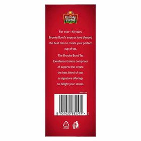 Close-up of Brooke Bond Red Label Natural Care tea leaves ready to brew