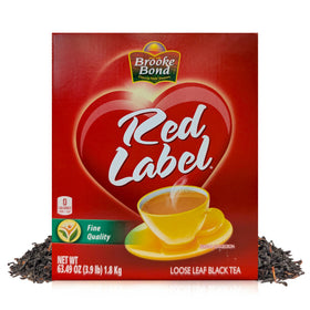 Brooke Bond Red Label tea leaves selection shows premium quality for a rich brew