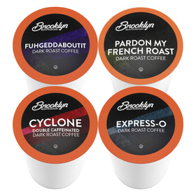 Brooklyn Beans 100% Arabica coffee pods delivering premium aroma.