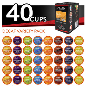 Brooklyn Beans assorted decaf pods with rich aroma for a smooth daily cup
