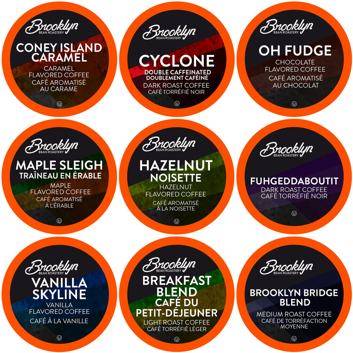Brooklyn Beans assorted coffee pods variety pack, perfect for tasting different brews at home.
