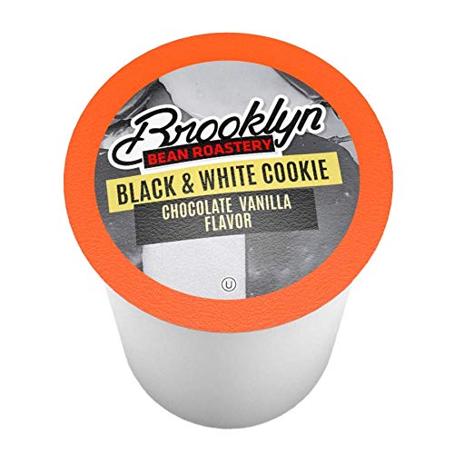 Brooklyn Beans Black and White Cookie pods packaging, resealable and fresh for everyday coffee rituals.