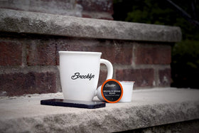 Brooklyn Beans Brooklyn Bridge Blend aroma steam hints at a bold, inviting cup