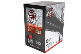 40-count box shown beside a Keurig for easy brewing with Brooklyn Beans Cinnamon Subway.