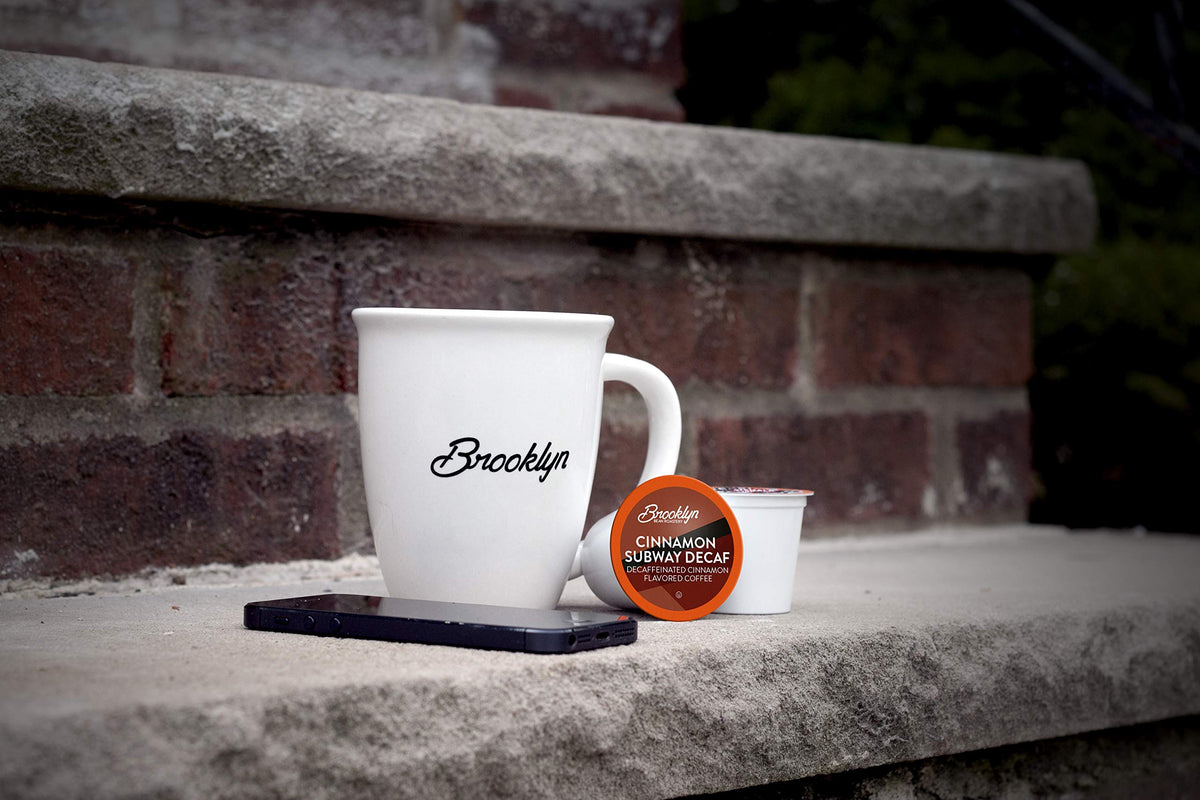 Brooklyn Beans Cinnamon Subway decaf delivers a smooth spice-kissed cup.