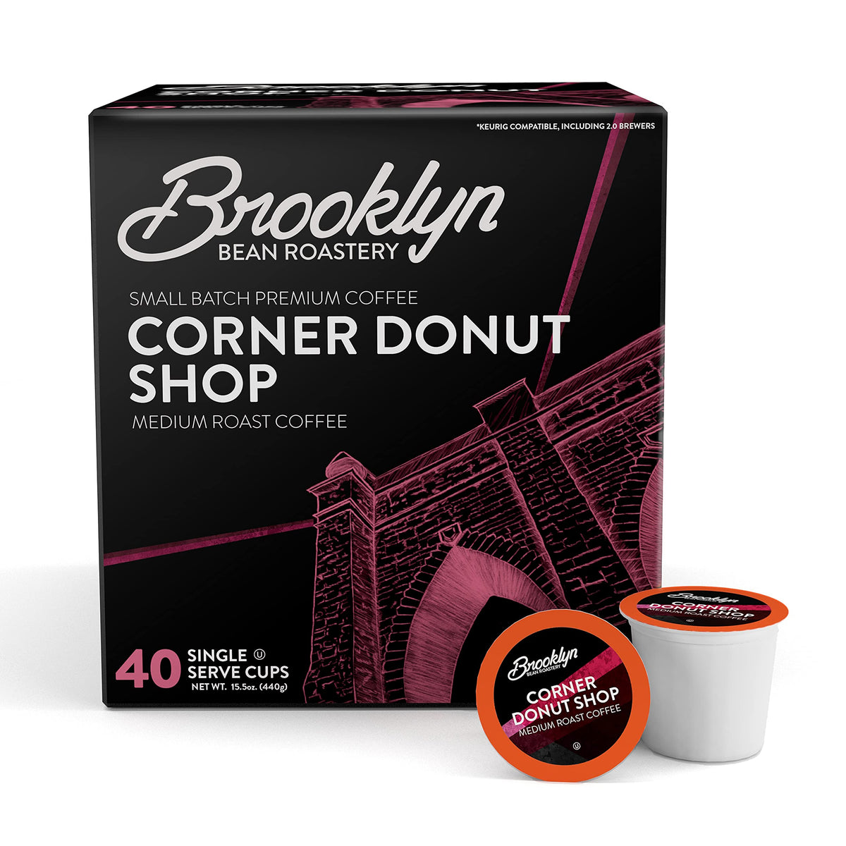 Brooklyn Beans Corner Donut Shop pods deliver smooth flavor for mornings.