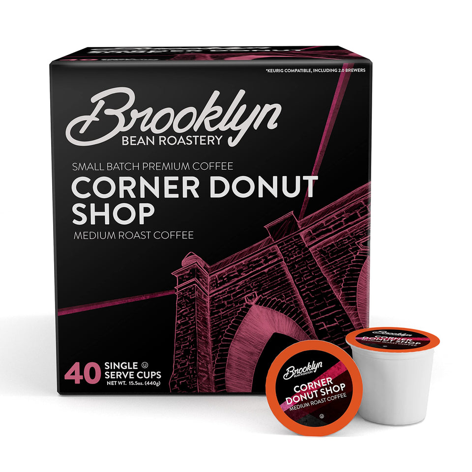 Brooklyn Beans Corner Donut Shop pods deliver smooth flavor for mornings.