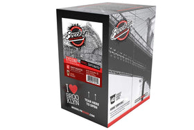 Brooklyn Beans Cyclone coffee pod box front indicating strong coffee features.