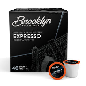 Brooklyn Beans Express-O rich espresso pod for a bold morning boost.