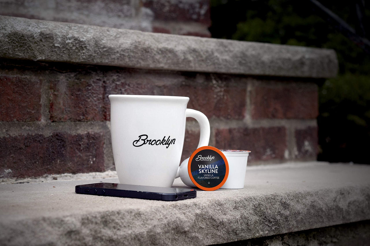 Brooklyn Beans Vanilla Skyline in a Keurig brewer suggests quick, consistent flavor.
