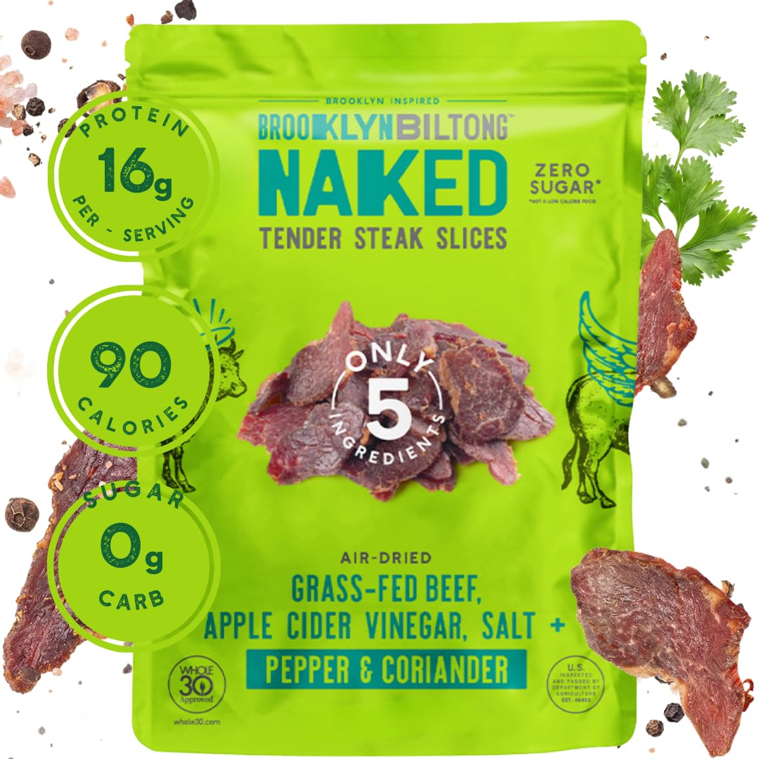 Air-dried steak close-up from Brooklyn Biltong highlighting lean texture