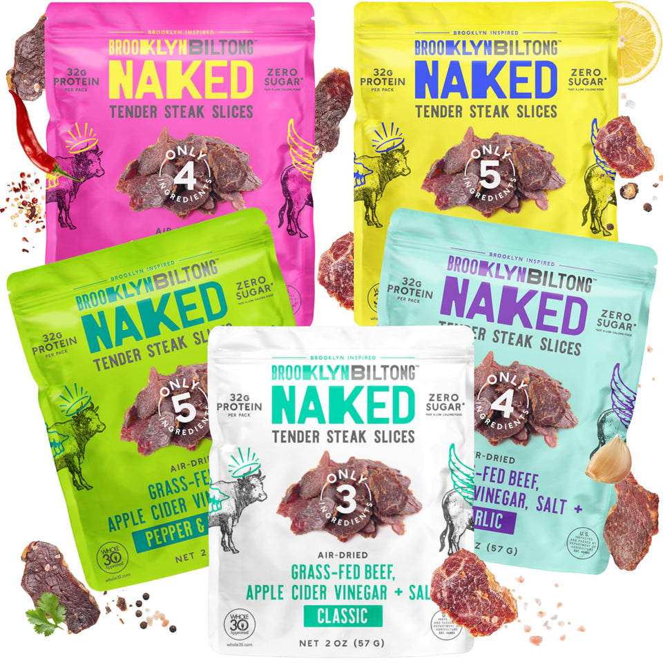 Brooklyn Biltong Original bag — protein-packed, on-the-go snack