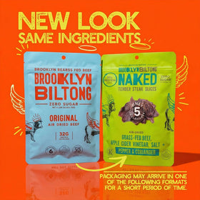 Brooklyn Biltong pepper coriander steak slices close-up, bold flavor ready to enjoy.