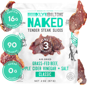 Brooklyn Biltong Peri-Peri bag — bold flavor with zero sugar