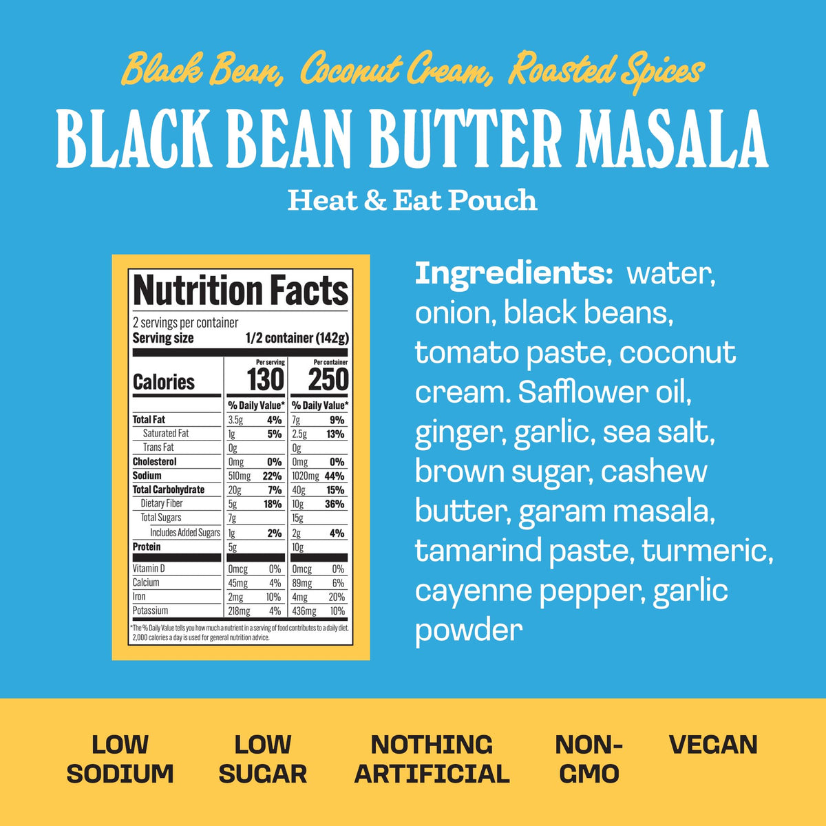 Brooklyn Delhi Black Bean Butter Masala microwaving 90 seconds for quick weeknight dinner.