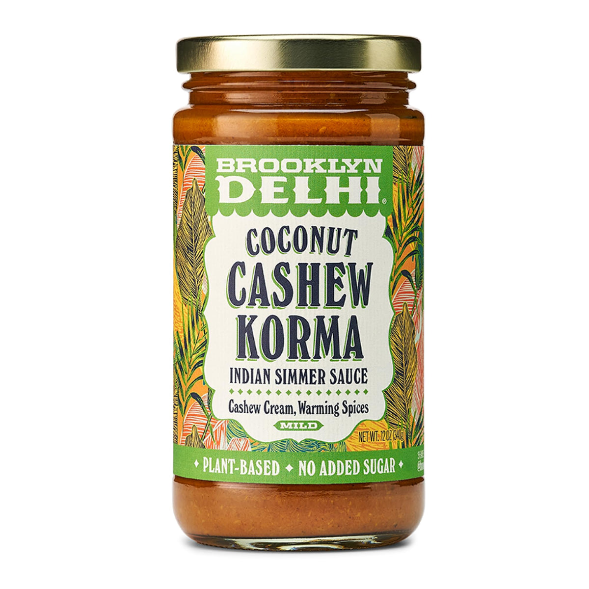 Brooklyn Delhi Coconut Cashew Korma jar with creamy cashew base for cozy weeknight dinners.