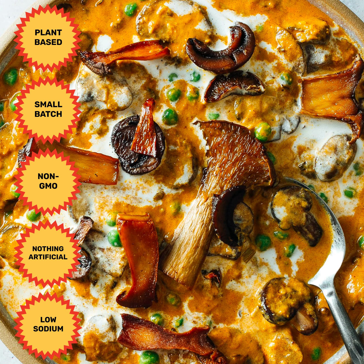 Brooklyn Delhi Korma simmer scene suggests fragrant, mild curry perfect for family dinners.