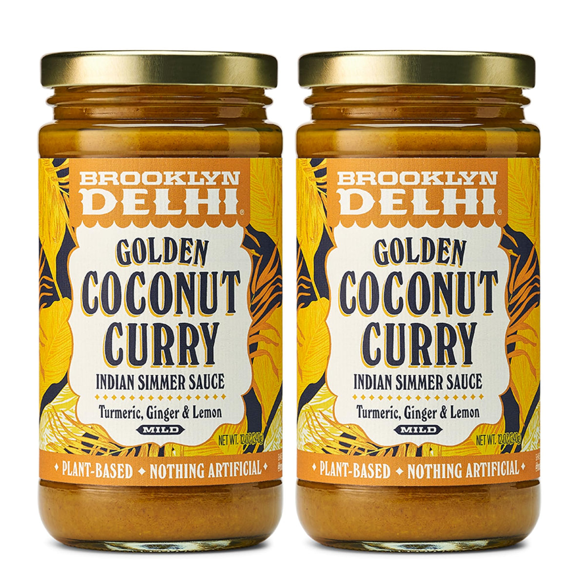 Brooklyn Delhi Golden Coconut Curry bottle ready for a quick weeknight dinner