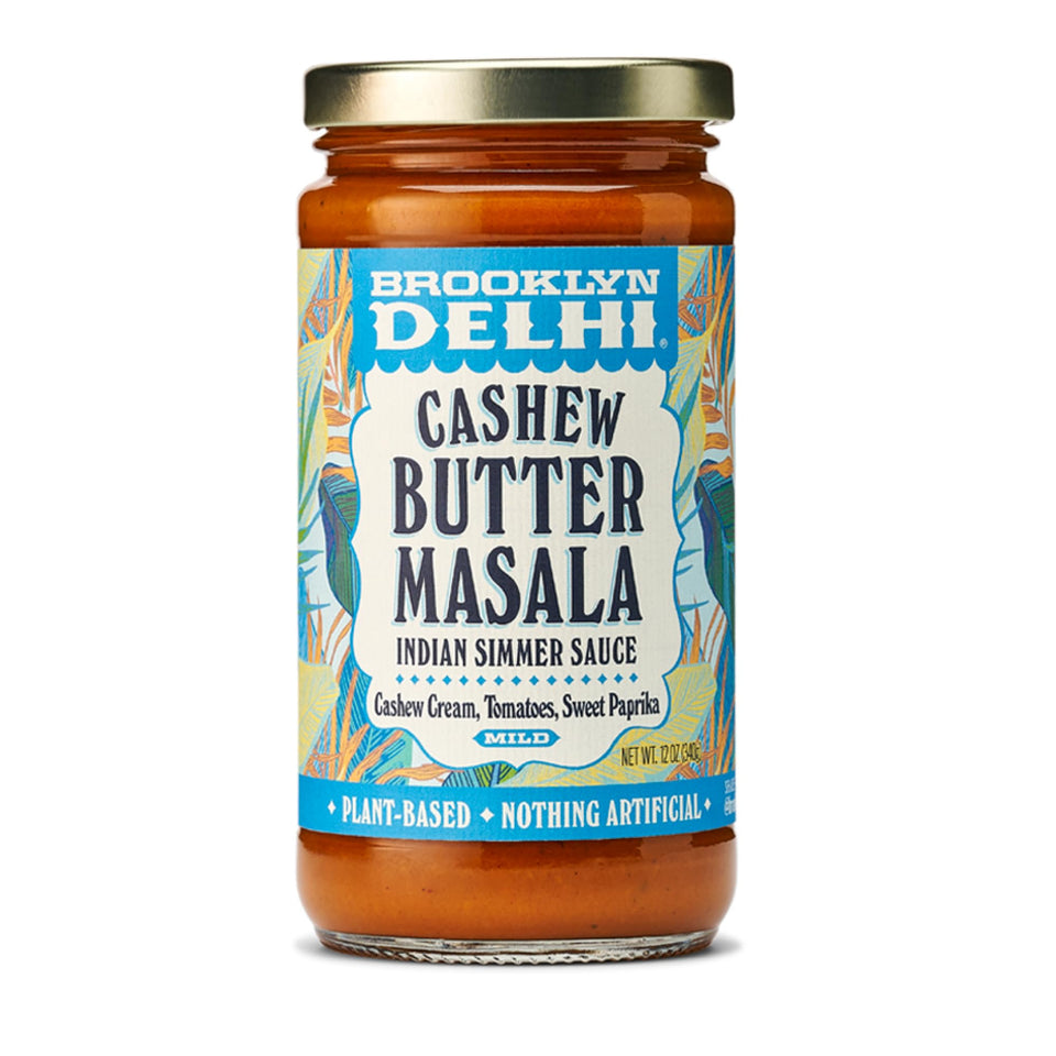 Brooklyn Delhi Golden Coconut Curry bottle shows vegan, kid-friendly flavor for family dinners