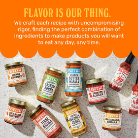 Brooklyn Delhi Spicy Mango Chutney paired with grilled pork or chicken.