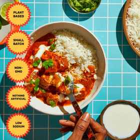 Vibrant tangy tomatoes and spice blend in Brooklyn Delhi Tikka Masala