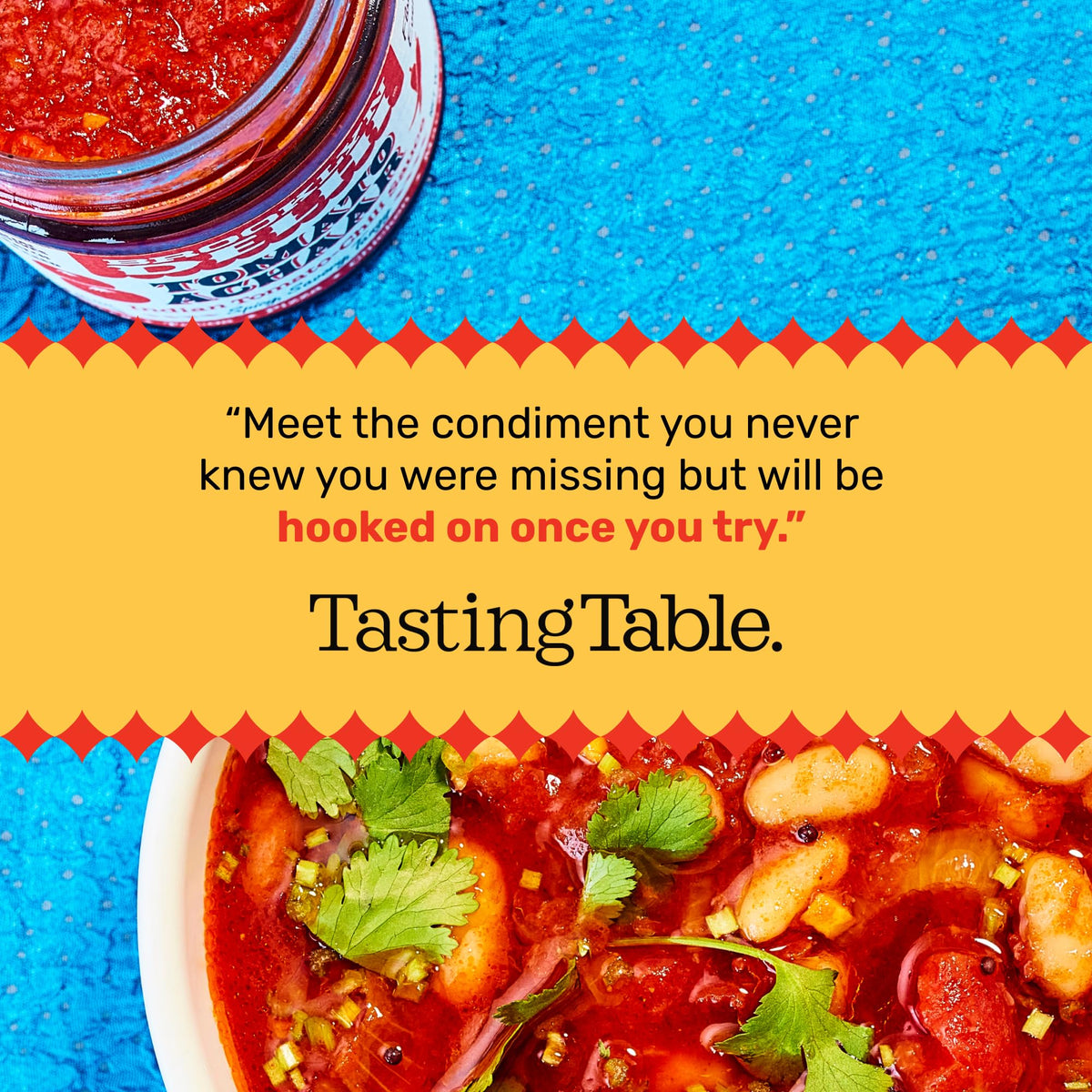 Brooklyn Delhi Tomato Achaar label highlights vegan ingredients and origin.