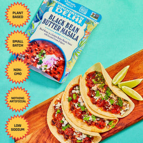 Brooklyn Delhi vegan ingredients showcase natural, non-GMO, sugar-free profile.