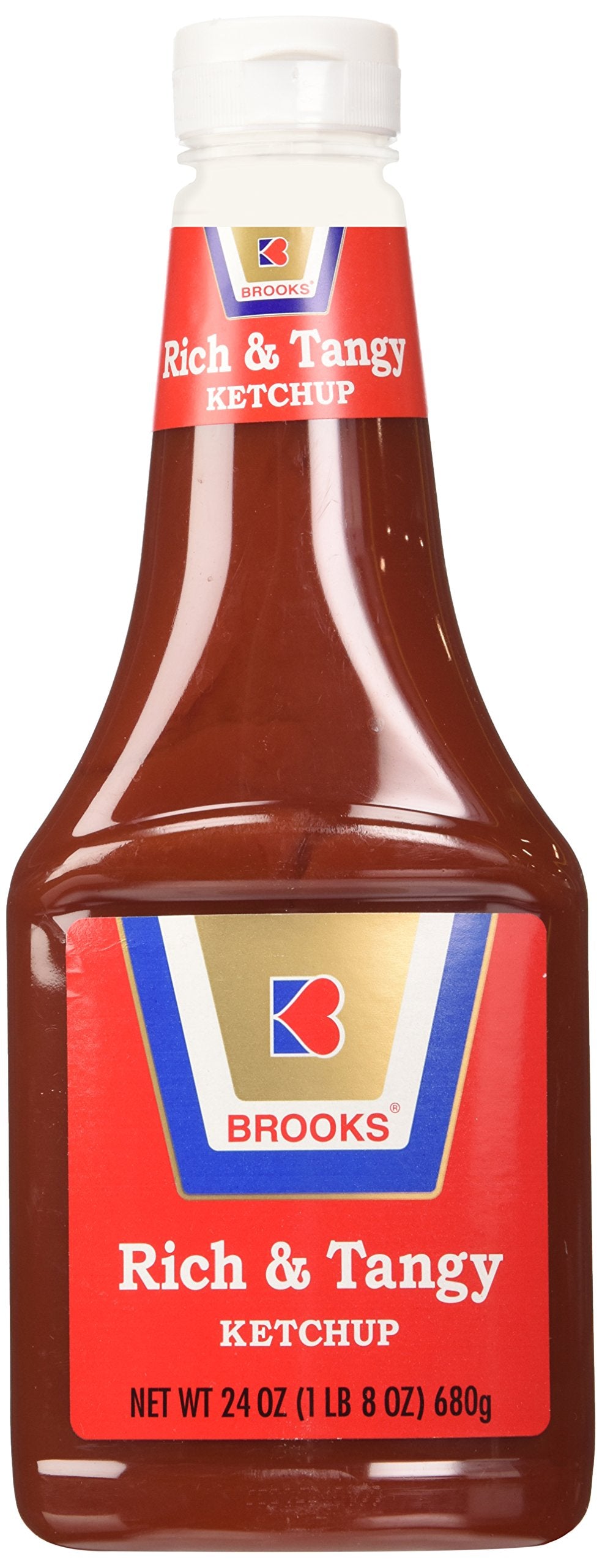 Brooks Rich & Tangy Ketchup bottle pour, ideal for dipping fries and enhancing weeknight meals.