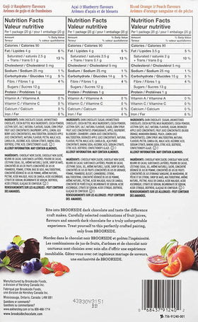 Brookside dark chocolate fruit piece ready-to-share, elevating any snack platter.
