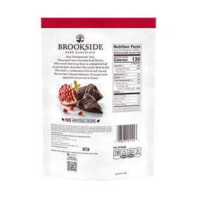 Close-up of Brookside chocolate with juicy pomegranate centers.
