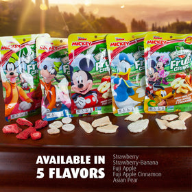 Disney character artwork on packaging to attract kids while keeping it allergen-friendly.