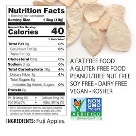 Brothers All Natural Fuji Apple Crisps close-up showing crisp texture and natural flavor.