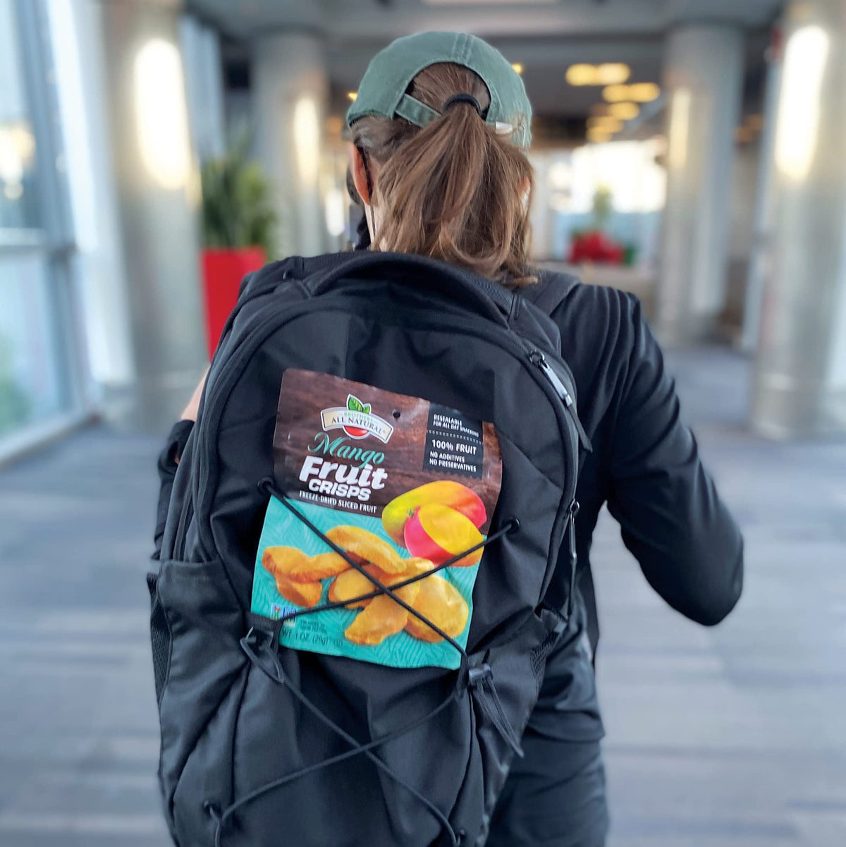 Brothers All Natural mango crisps for gym or travel.