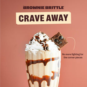 Brownie Brittle Chocolate Chip Blondie travel snack in a compact 5 oz bag.