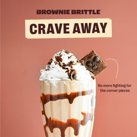 Gift-ready Brownie Brittle pack suitable for gatherings and gifts.