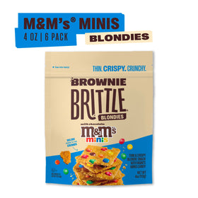 Crispy Blondie edges and M&M’S Minis topping showcased in a snack bite