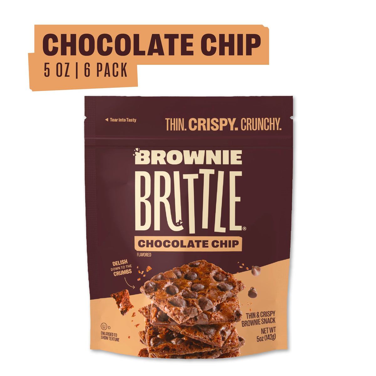 Close-up of crispy edges highlighting wafer-thin crunch for chocolate lovers