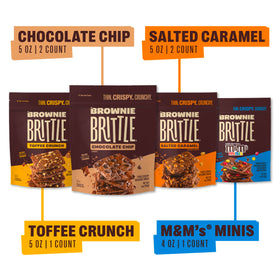 Brownie Brittle Salted Caramel bag offers a sweet-salty crunch for cravings