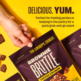 Brownie Brittle Toffee Crunch gift-ready pack for celebrations and gifts.
