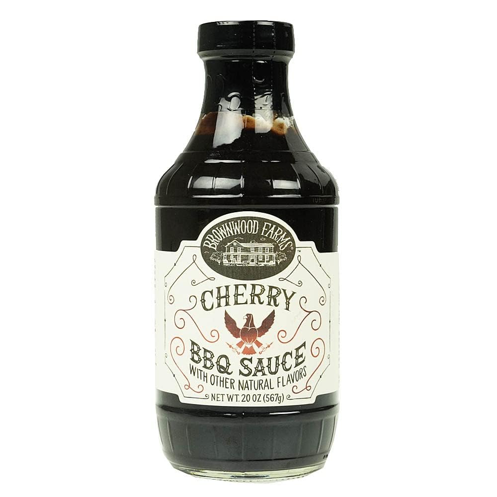 Brownwood Farms BBQ Sauce bottle ready for backyard grilling.