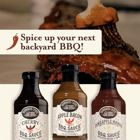 Brownwood Farms BBQ Sauce fries dipping scene highlights crisp perfection.