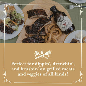 Brownwood Farms BBQ Sauce glaze on meatloaf reveals rich caramelization.