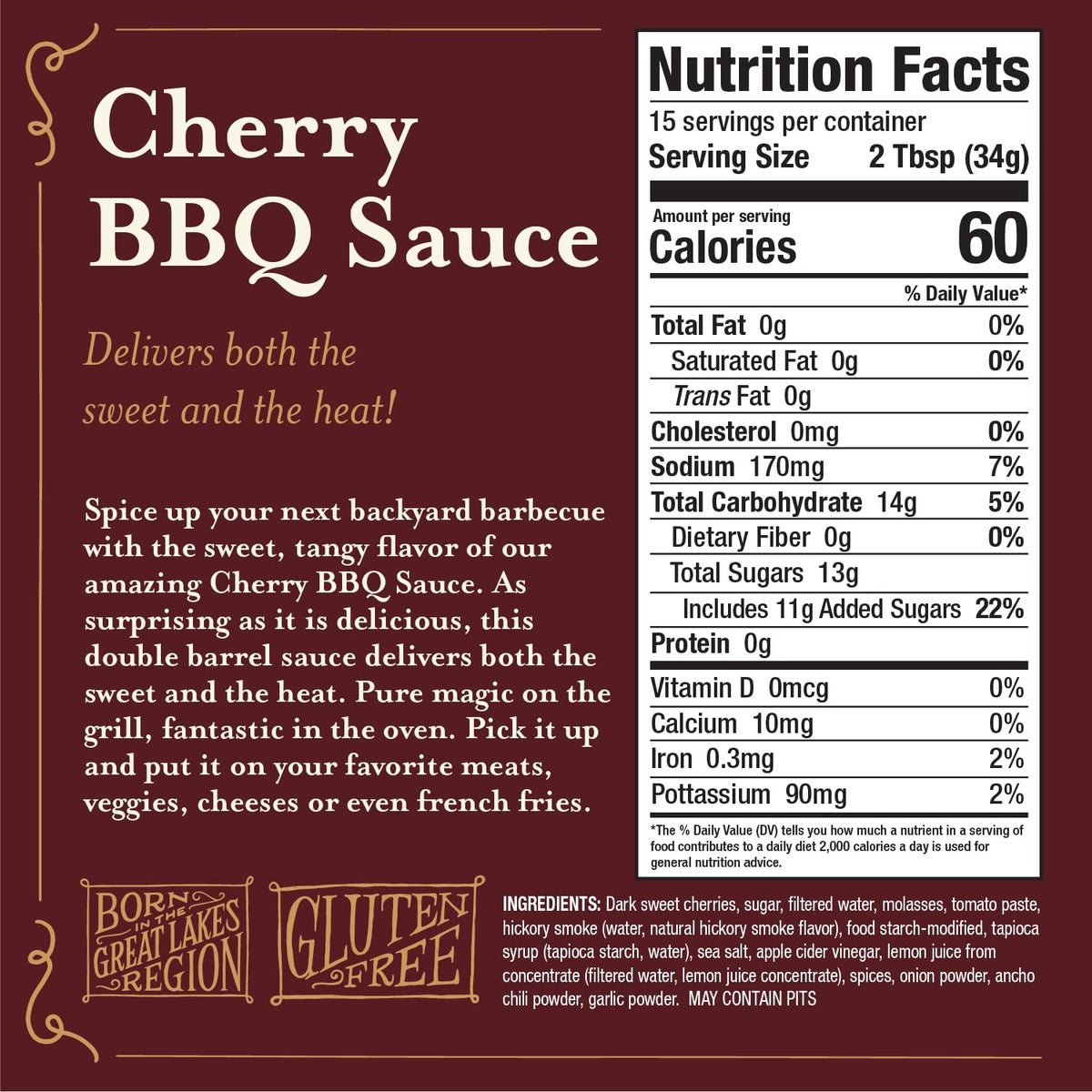 Brownwood Farms BBQ Sauce pour captures glossy glaze for meats.