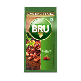 Bru Instant Coffee Refill 200g pack front view ideal for quick morning refills