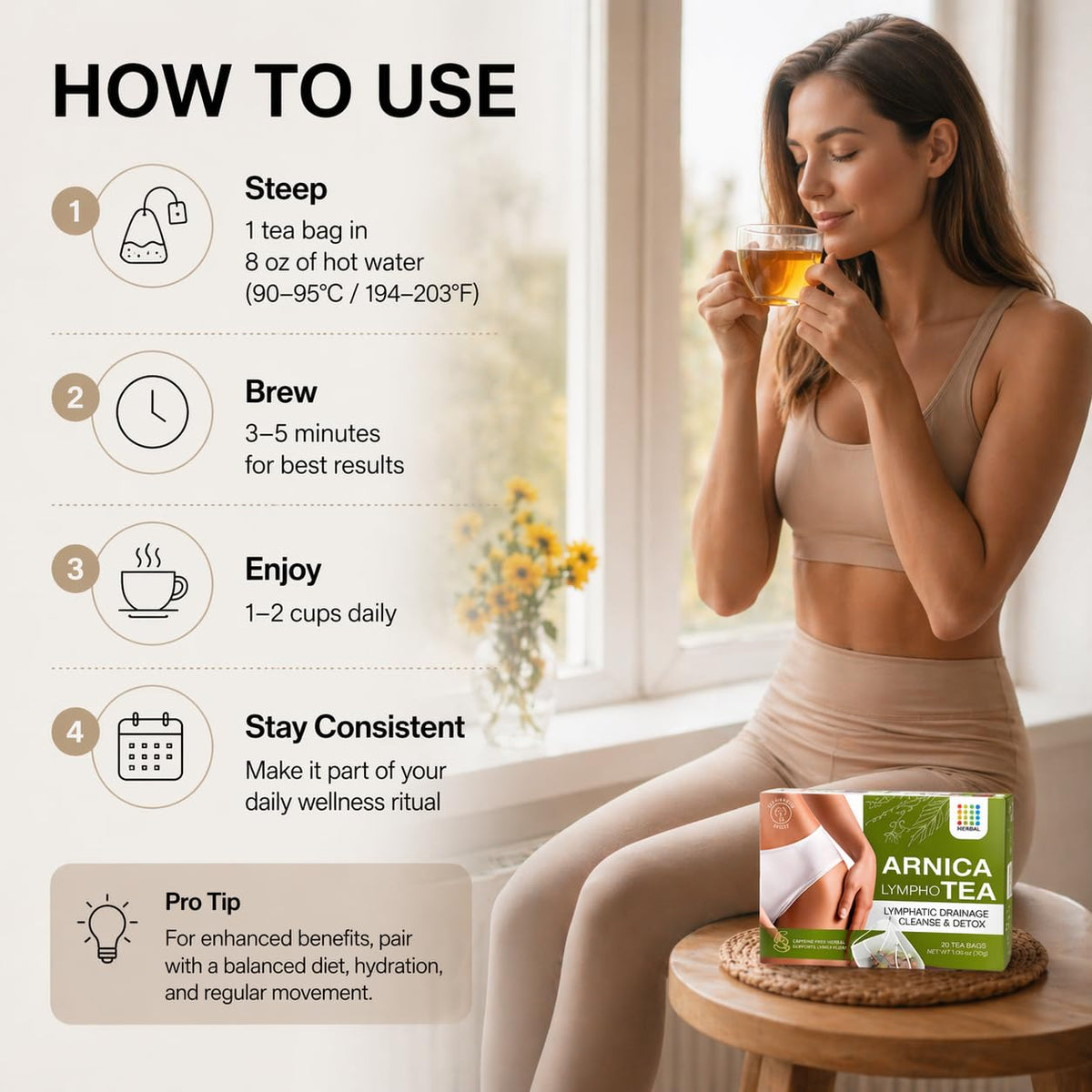 Bruizex Arnica Tea rose petals add gentle soothing touch
