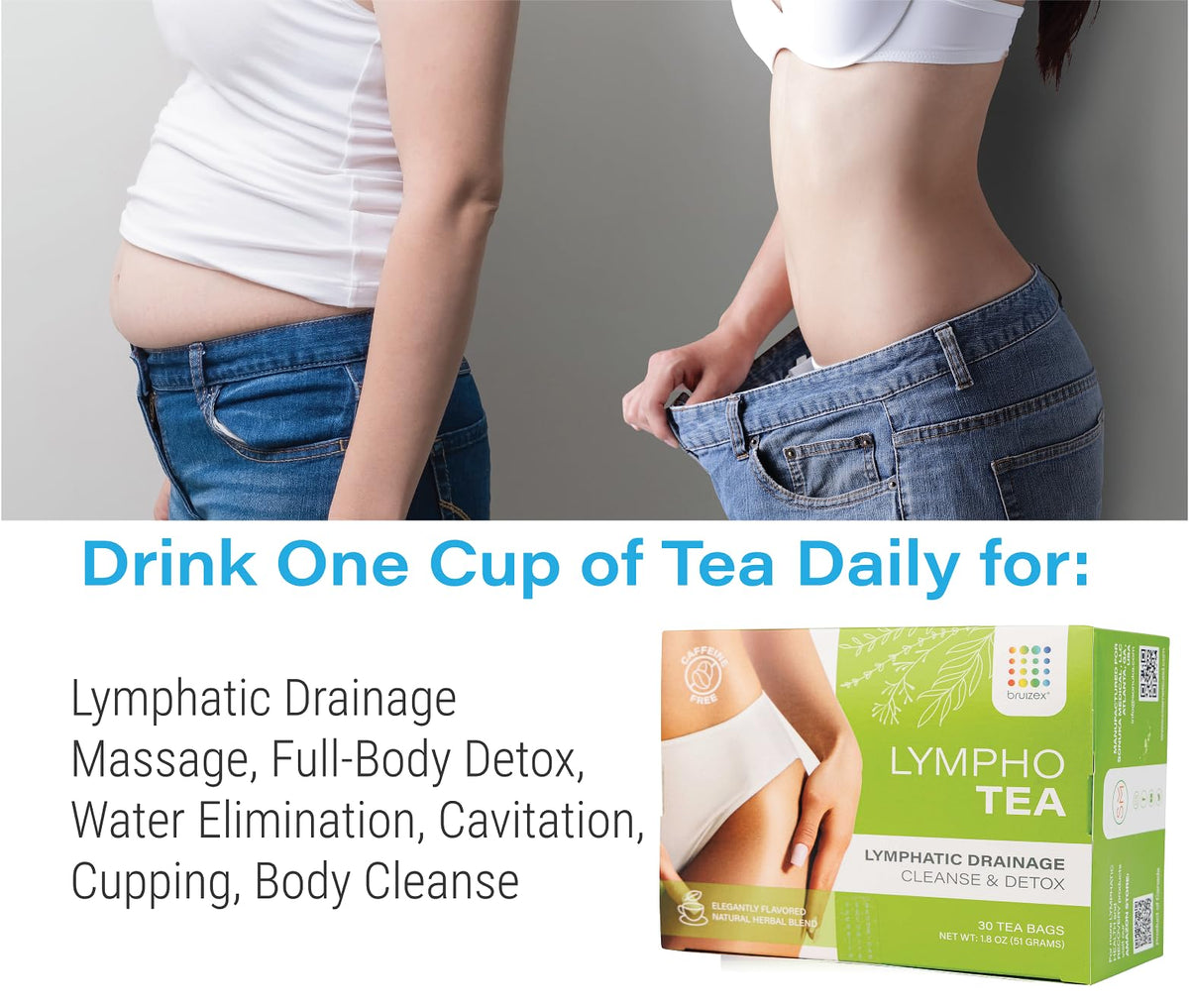 Bruizex Lymphatic Tea steeping cup with warm aroma for relaxation